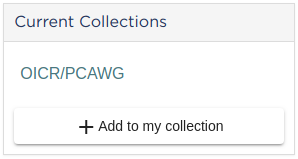 Add to Collection PCAWG