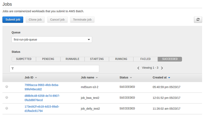 aws batch hurray